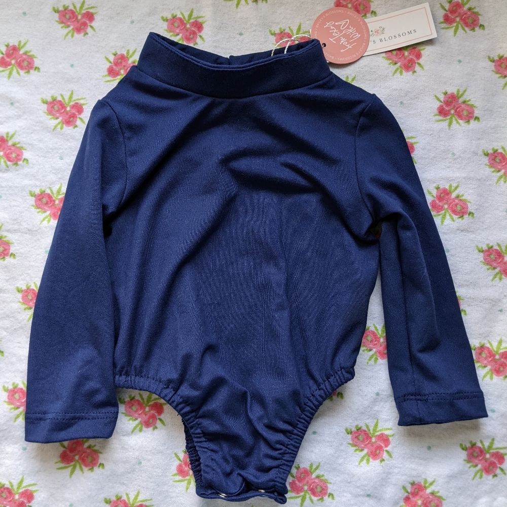 NWT Bailey's Blossoms Mock Neck Leotard